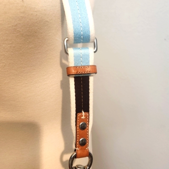 EUC COACH HAMPTON MULTICOLOR PASTEL WATERCOLOR STRIPE CROSSBODY - Picture 10 of 15